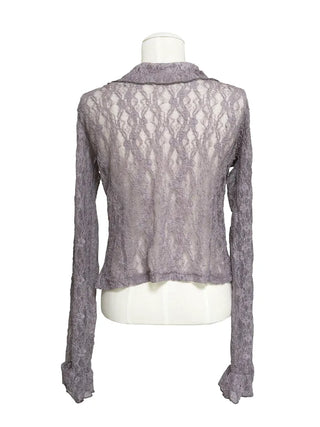 Blooming Lace Frill Cardigan