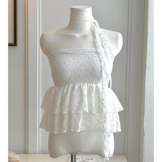 Lenny Cancan lace flare top