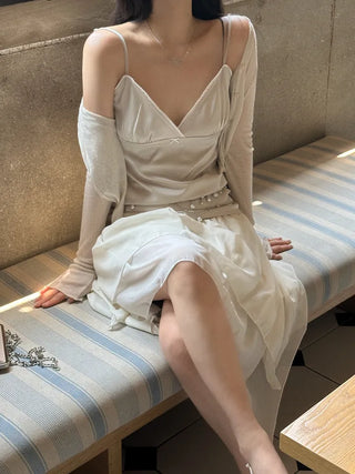 Satin slip strap nasi