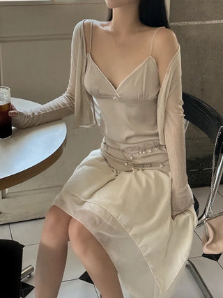 Satin slip strap nasi