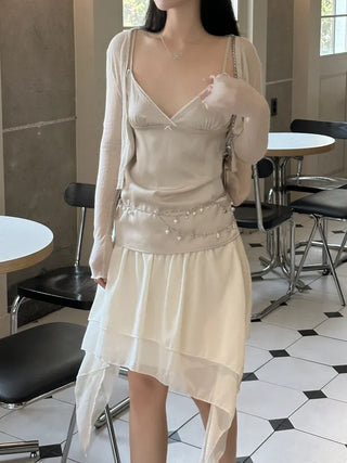 Satin slip strap nasi