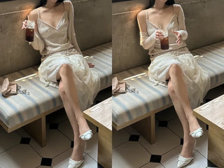 Satin slip strap nasi