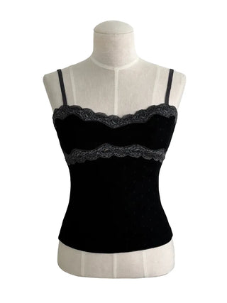 Vintage lace trimmed dot nasi