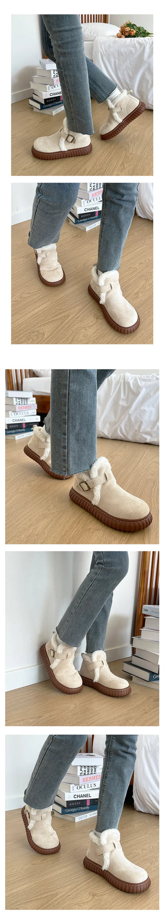 Lovely round Maya fur heel UGG boots (3.5cm)