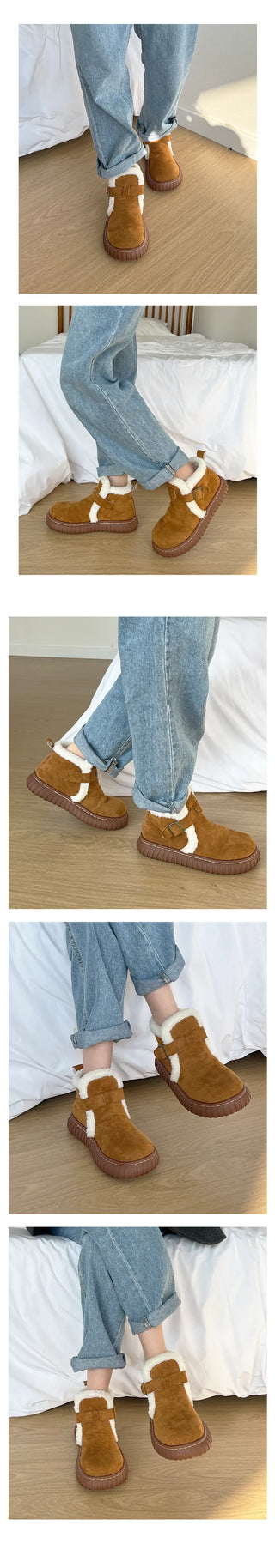 Lovely round Maya fur heel UGG boots (3.5cm)