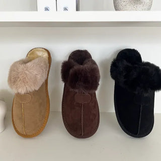 Anna non-slip height-increasing UGG fur slippers, fur slippers, UGG boots, UGG slippers (2cm)