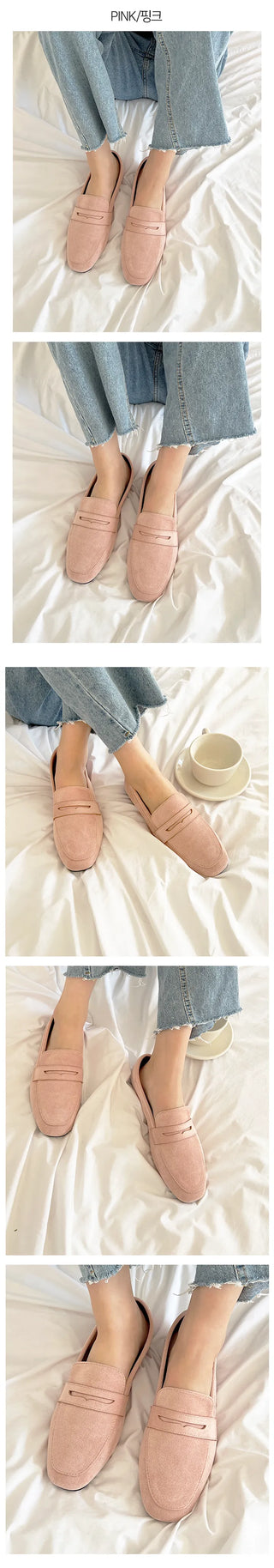 Archline Plain Hallux Valgus Driving Suede Penny Loafers (1cm)