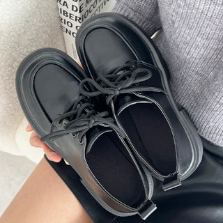 Bendos Anti-slip Oxford High-heeled Loafers (6cm)