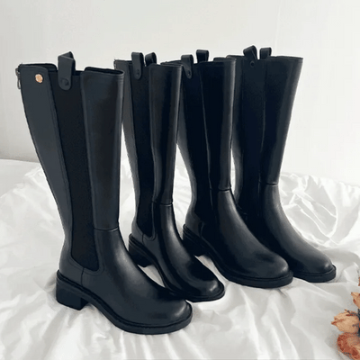 UM Big Size Autumn Wide Chelsea Span Banding Boots (5cm)