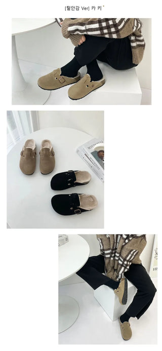 Luca Birken vol2 winter fur slippers and fur slippers