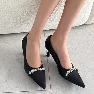 Shelly Stiletto Wedding Guest Look Shoes Cubic Mid Heel (6CM)