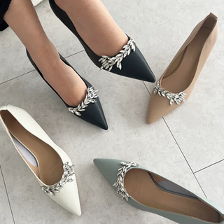 Somi The Glory Park Yeon-jin cubic mid-heel wedding guest look shoes (6cm)