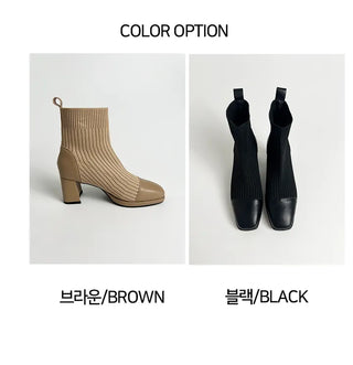 Gaboshi Irene Knitspan Fall Ankle Boots (7CM)