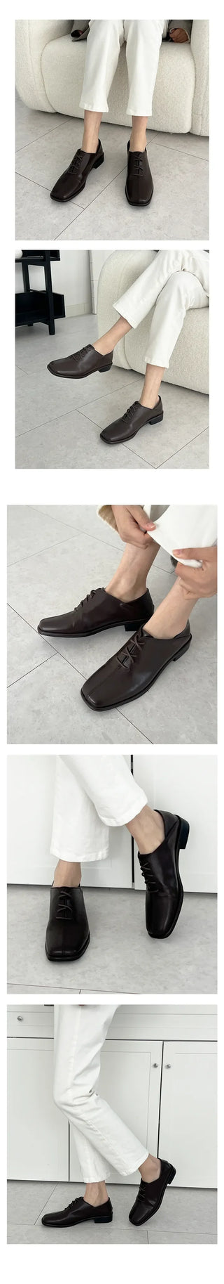 Classic Old Money Formal Oxford Lace-Up Loafers (3cm)