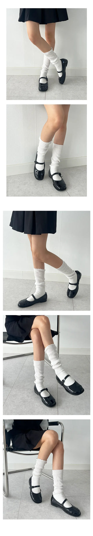 Summi Round Shape Mary Jane Buckle Loafer Flat (1CM)