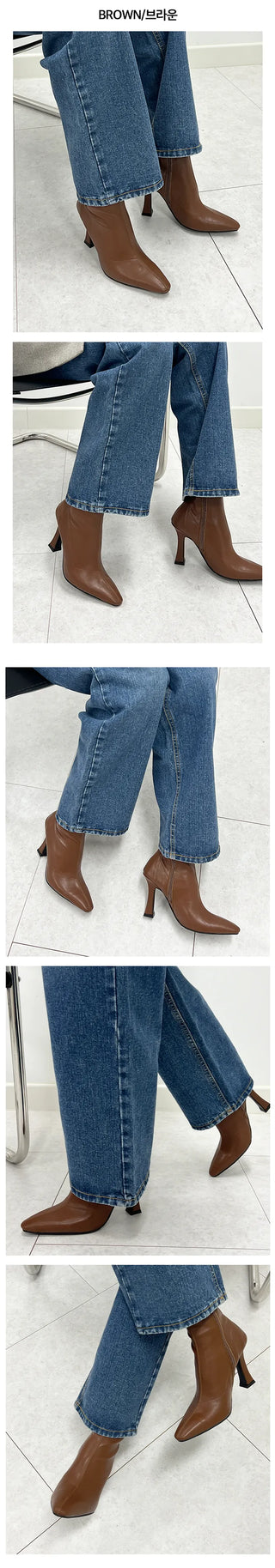 Mot Stiletto Fall Ankle Boots (10CM)