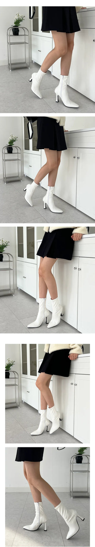 Mot Stiletto Fall Ankle Boots (10CM)