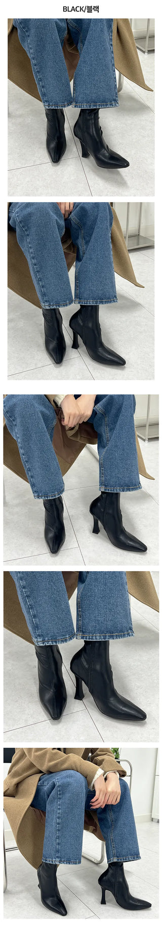 Mot Stiletto Fall Ankle Boots (10CM)