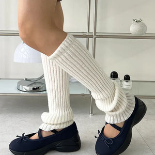 Niki Balletcore Chunky Ribbon Block Heel Banding Mary Jane Loafers (5cm)