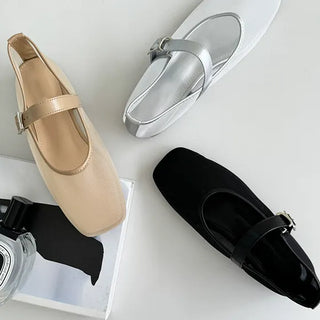 Connie Summer Vacation Resort Aqua See-through Flat Sandals (1.5cm)