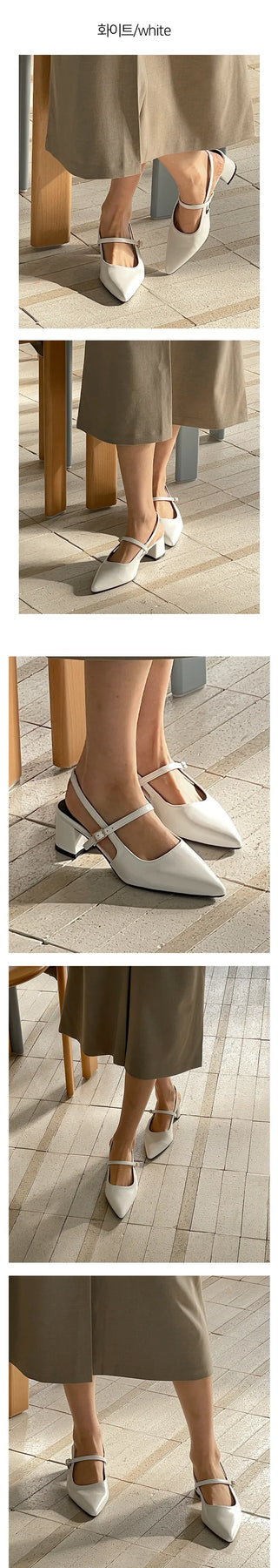 Big size release UM Andry stiletto slingback comfortable fall heel pumps (6cm)