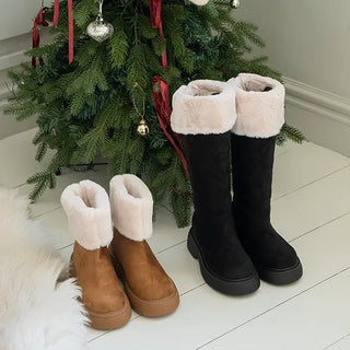 Fold-up, two-way UGG non-slip, full-heel UGG boots (5cm)