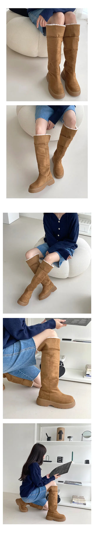 Fold-up, two-way UGG non-slip, full-heel UGG boots (5cm)