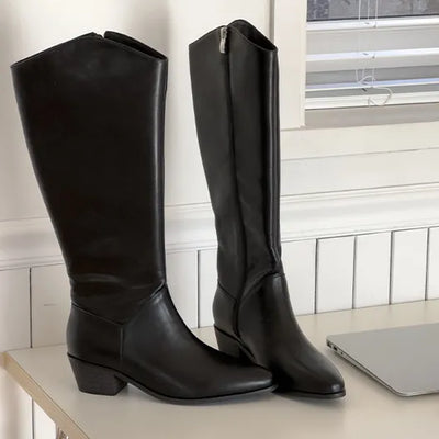 Genuine Harvey boots, Isabel Renewal Western wide-leg long boots (4.5cm)