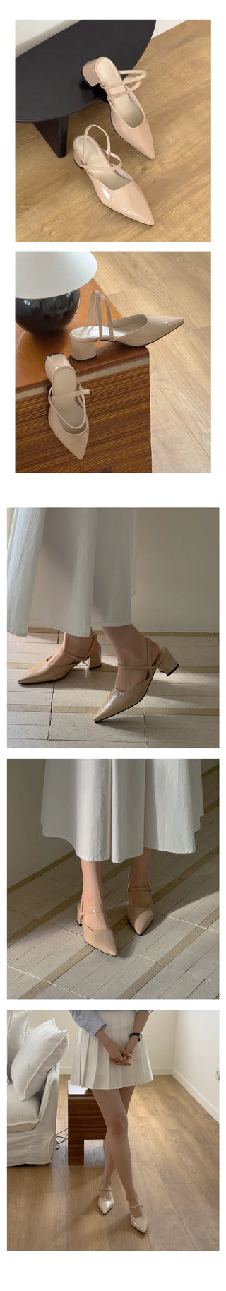 Mayo stiletto slingback heel pumps (6cm)