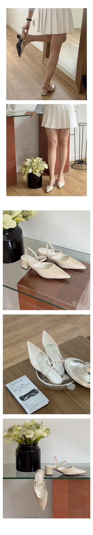 Mayo stiletto slingback heel pumps (6cm)