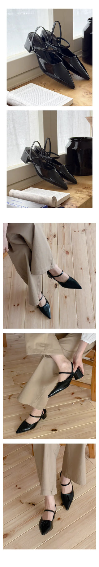Mayo stiletto slingback heel pumps (6cm)