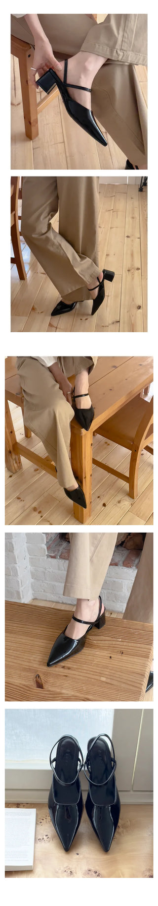 Mayo stiletto slingback heel pumps (6cm)