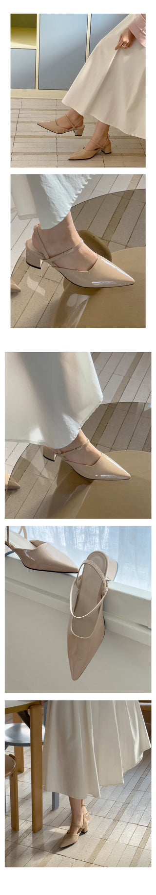 Mayo stiletto slingback heel pumps (6cm)