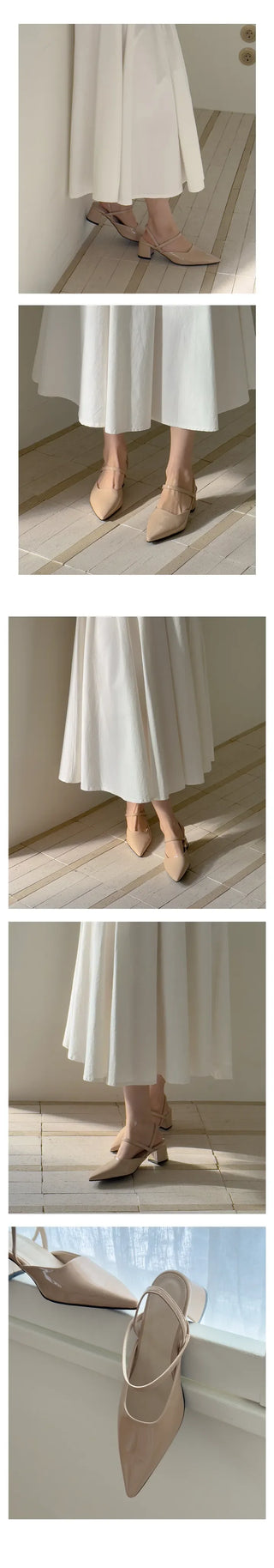 Mayo stiletto slingback heel pumps (6cm)