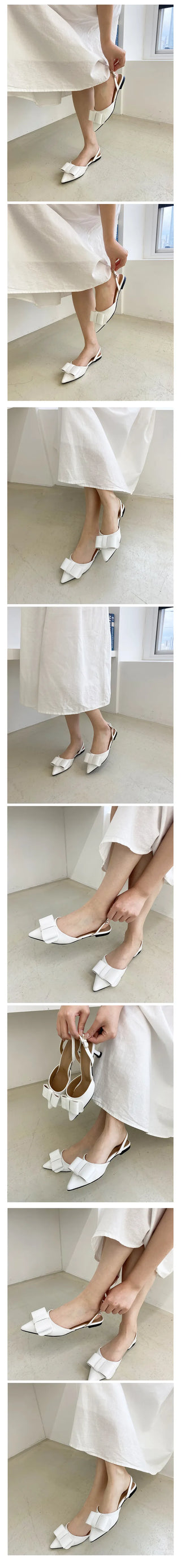 Ribbon mule, loafer, slipper, slingback flat, loafer, slingback heel, mid-heel shoe