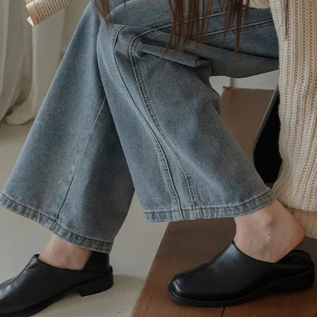 Deli work loafers, work look loafers, comfortable loafers, high-instep loafers (3 cm)
