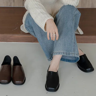 Deli work loafers, work look loafers, comfortable loafers, high-instep loafers (3 cm)