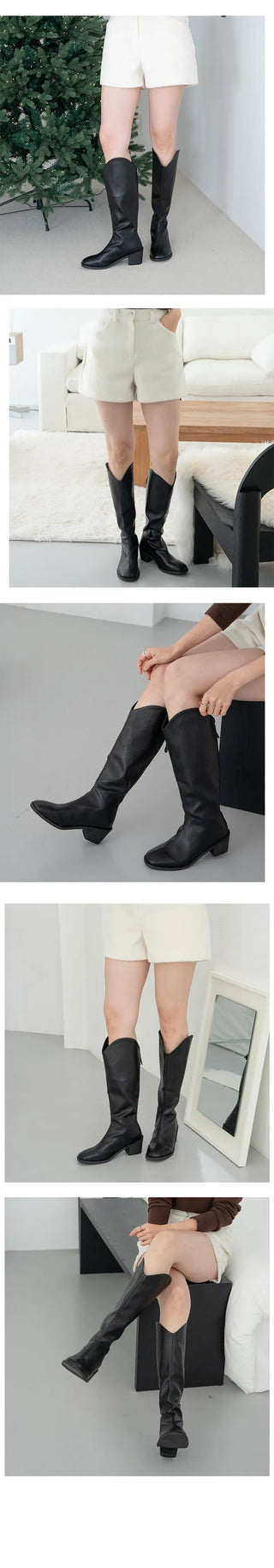 Karin VOL2 Western Wide Long Boots (5CM)