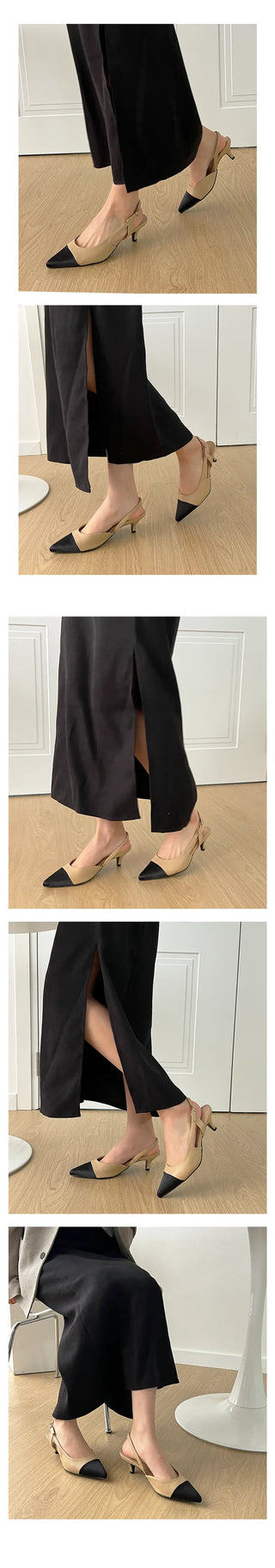 /5cm VER added] Meren Tweed Stiletto Slingback (3cm)