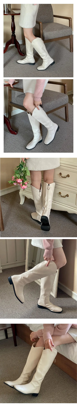 Karin Fall Western Wide Leg Long Boots (3cm)