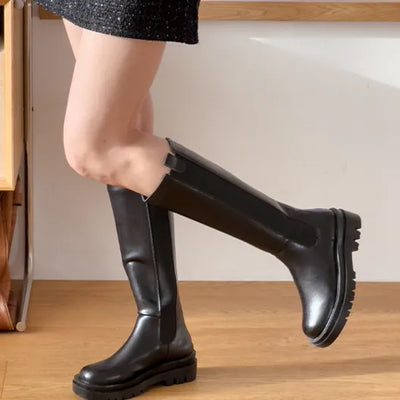 Harvey's highly praised back-zip Chelsea autumn spandex long boots (5.5cm)