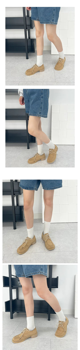 Camu Suede Lace-Up Loafers (3.5cm)