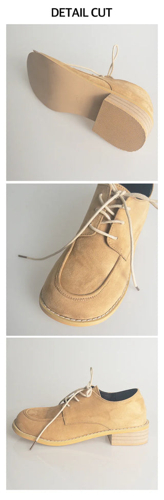 Camu Suede Lace-Up Loafers (3.5cm)