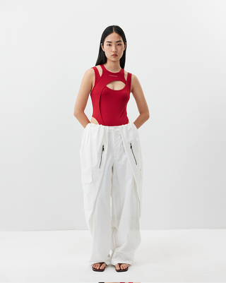 [UNAWARES] Pleating Large Profile Overalls