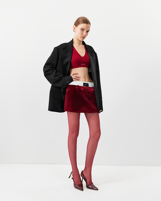 [UNAWARES] Satin Acetate Structure Collar Suit