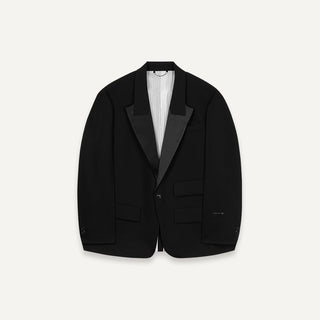 [UNAWARES] Satin Acetate Structure Collar Suit