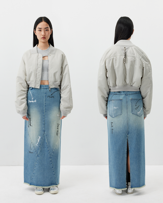 [UNAWARES] Special Split Short Cotton Jacket