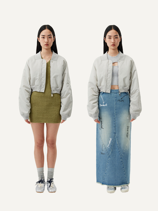 [UNAWARES] Special Split Short Cotton Jacket