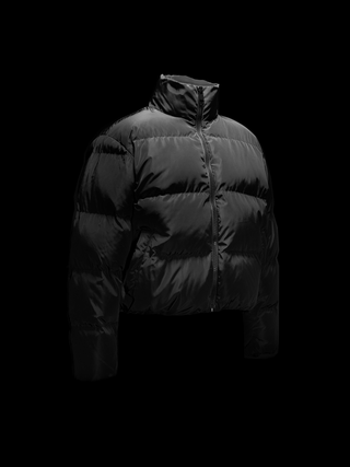 [UNAWARES] Embroidery Short Cotton-Padded Jacket