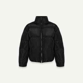 [UNAWARES] Embroidery Short Cotton-Padded Jacket